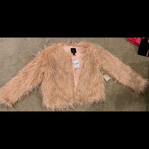 Fuzzy light pink jacket